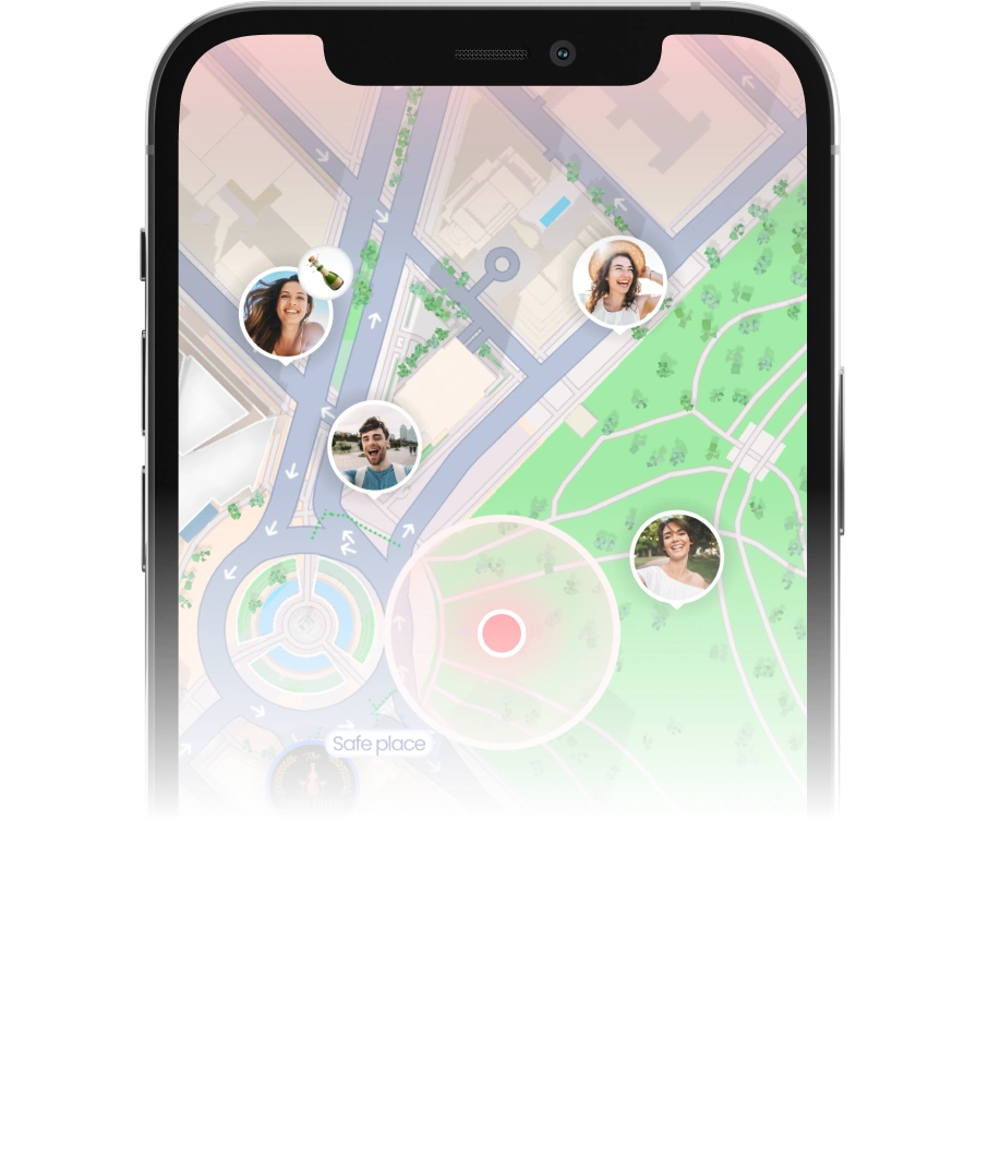 Software dashboard showing sustainability metrics including energy use, emissions trend, and goal progress